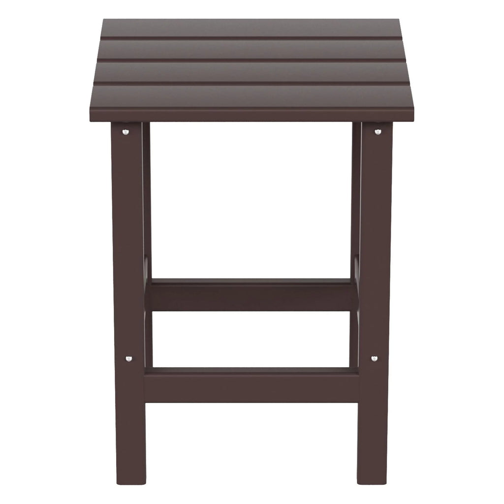 Dark Brown Plastic Outdoor Side Table X649863