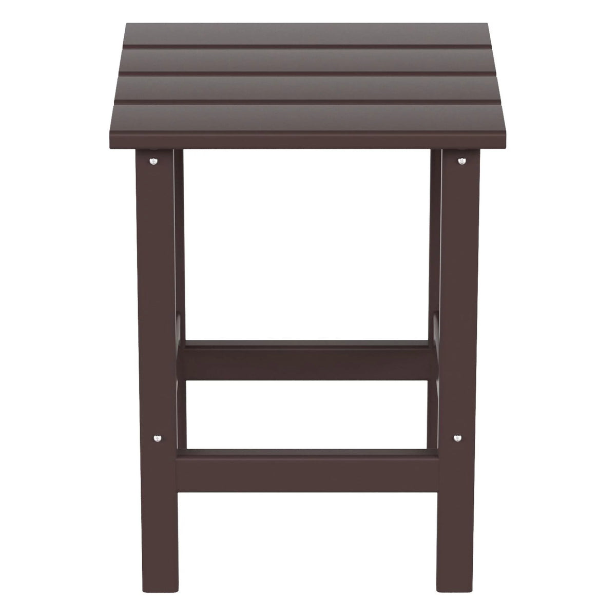 Dark Brown Plastic Outdoor Side Table X649863