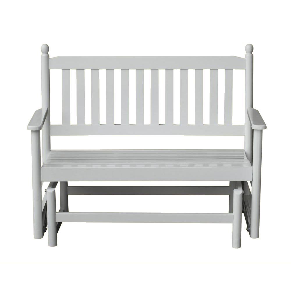 White Wood Patio Rocking Chair Q52835