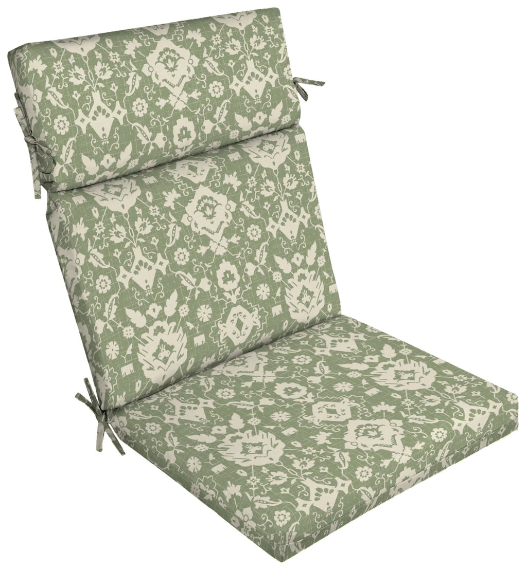 Red Medallion Outdoor Chair Cushion N8188