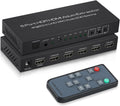 5x1 HDMI Switch with Audio Extractor, Optical SPDIF + 3.5mm Audio, Pack of 2 N5113