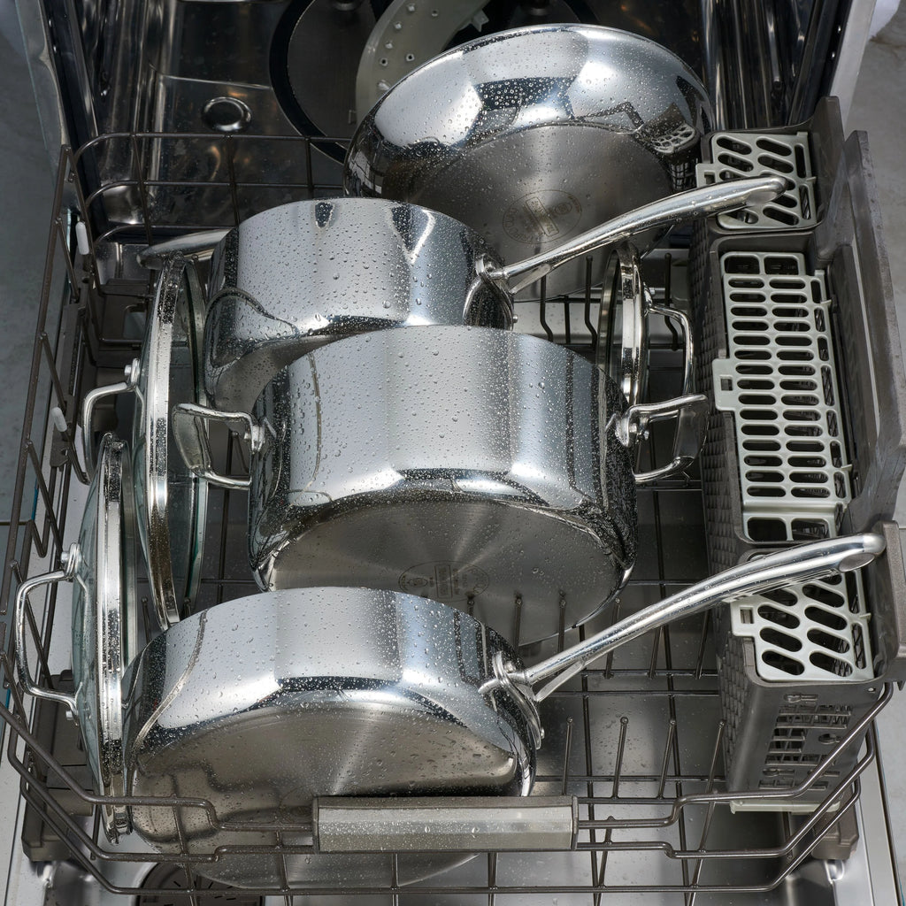 10-Piece Stainless Steel Cookware Set with Glass Lids P64431