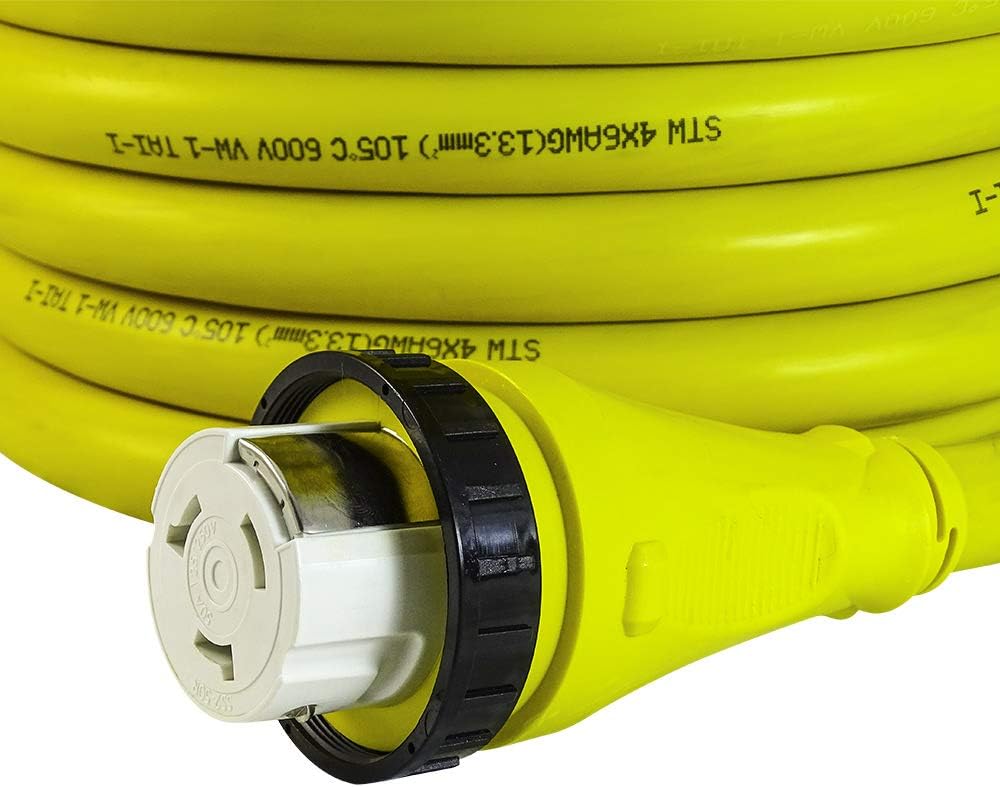 25FT 50 Amp Shore Power Cord Extension Cable N5619