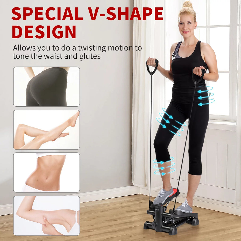 Mini Stair Stepper with Resistance Bands J98673