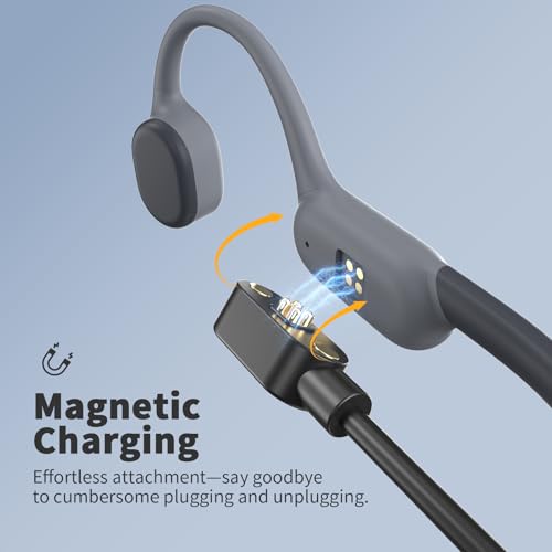 Bone Conduction Headphones, Bluetooth 5.4 Open Ear Headphones with Mic, IPX7 Waterproof Sport Headphones B738883