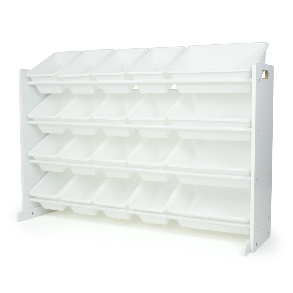 Extra Large Toy Storage Organizer with 20 Storage Bins, White Y83095