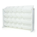Extra Large Toy Storage Organizer with 20 Storage Bins, White Y83095