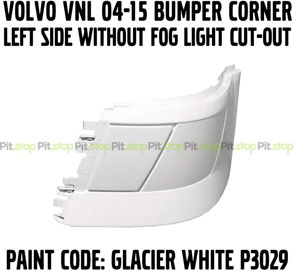 White Bumper Corner Left Driver Side Without Fog Light Cut-out R872571
