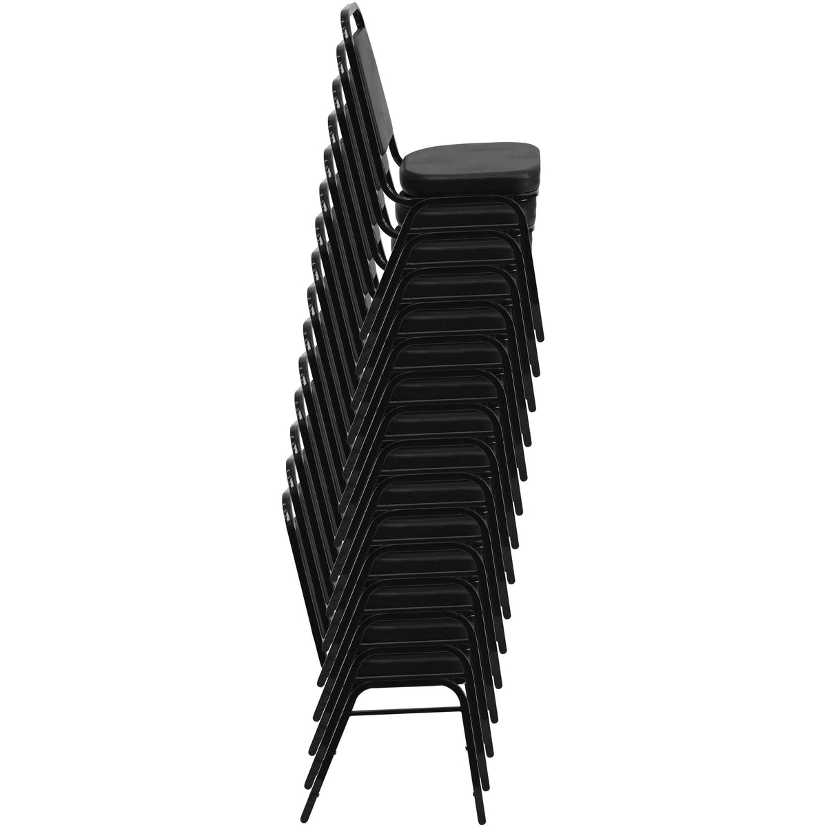 Brown Vinyl Stacking Banquet Chair M573496