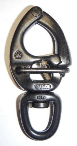 Black Quick Release Snap Shackle with Swivel Eye J77700