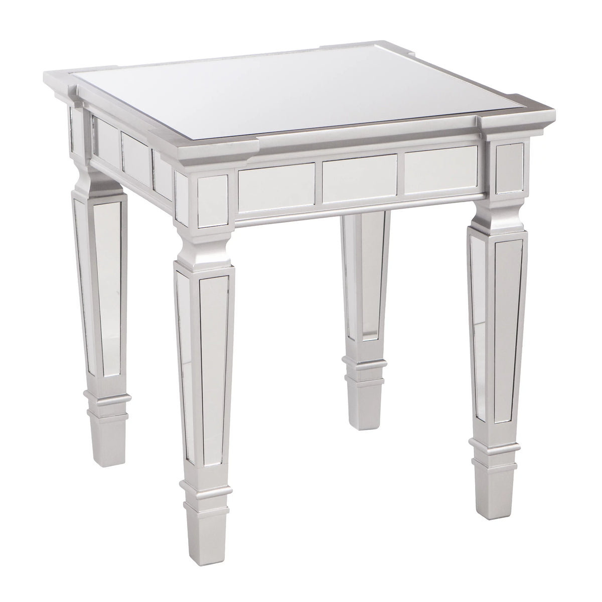 Mirrored Square End Table T950940