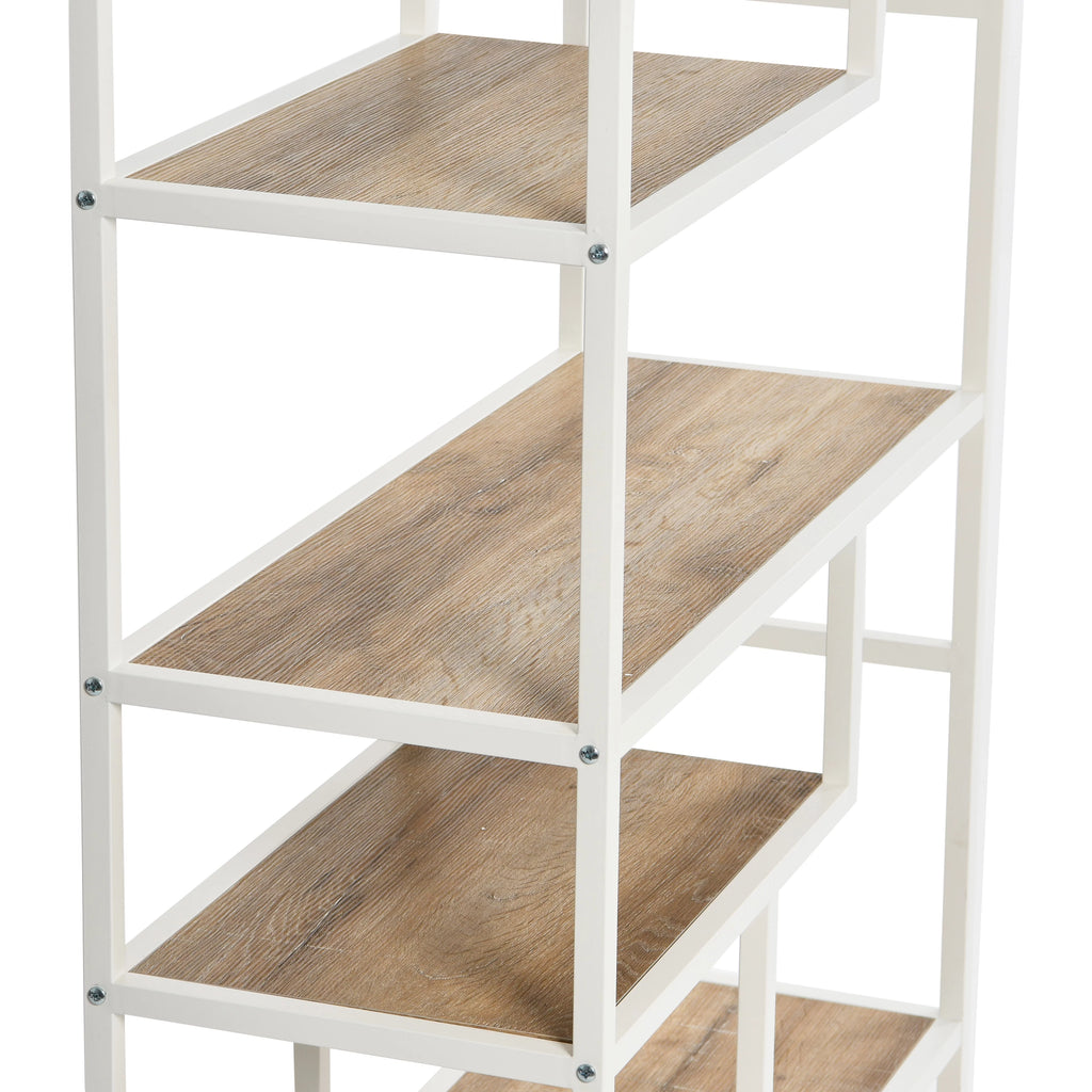 6 Tier 65" Tall Etagere Bookcase A67900