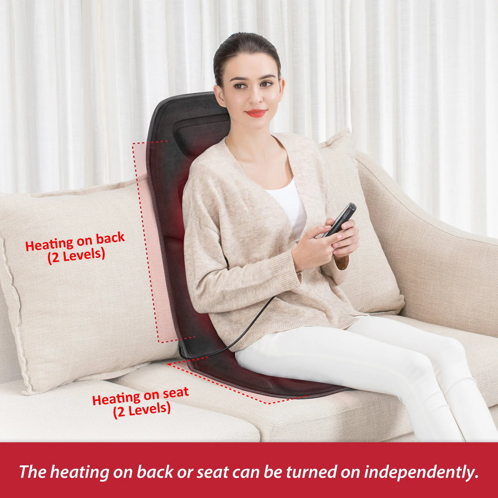 Black Heated Massage Seat Cushion F913