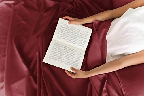 400 Thread Count 100% Cotton 4 Piece Queen Size Light Grey Bedding Sheet Set A358