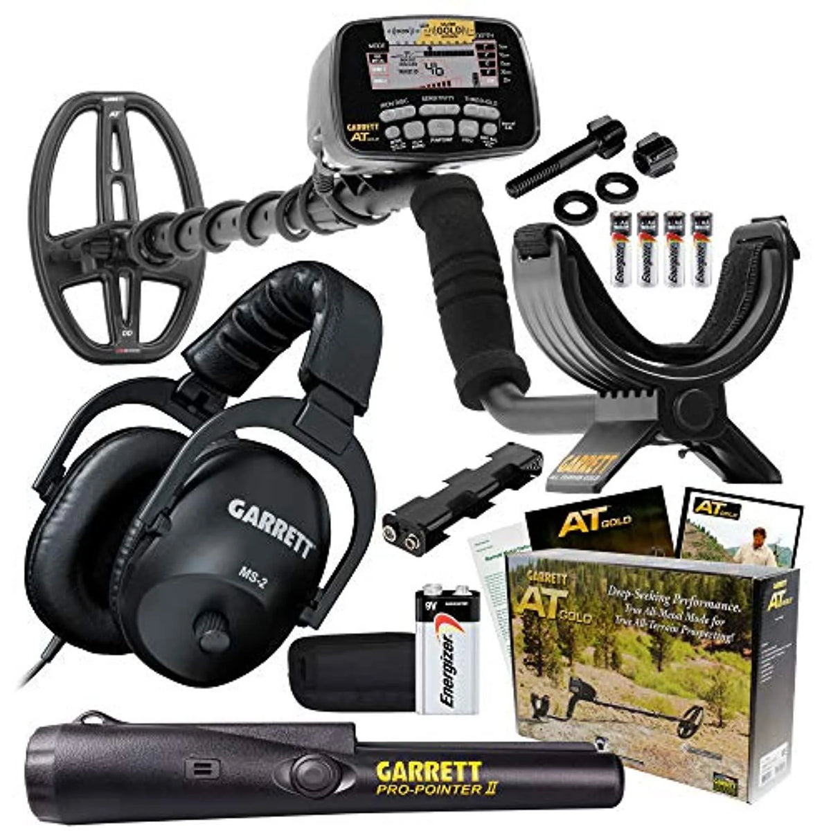 Waterproof Metal Detector with Headphones and Propointer O45985