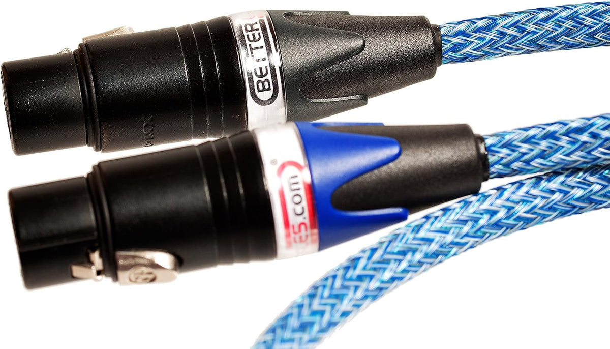Blue XLR Balanced Audio Cable, Stereo Pair 2 Cables B8700
