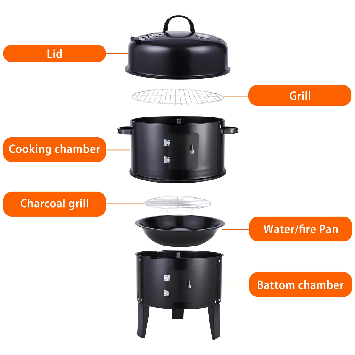 Portable Charcoal BBQ Grill Z119