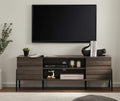 Mid-Century Modern TV Stand for TVs up to 65 Inch Wood TV Console Storage Cabinet with Shelf P995