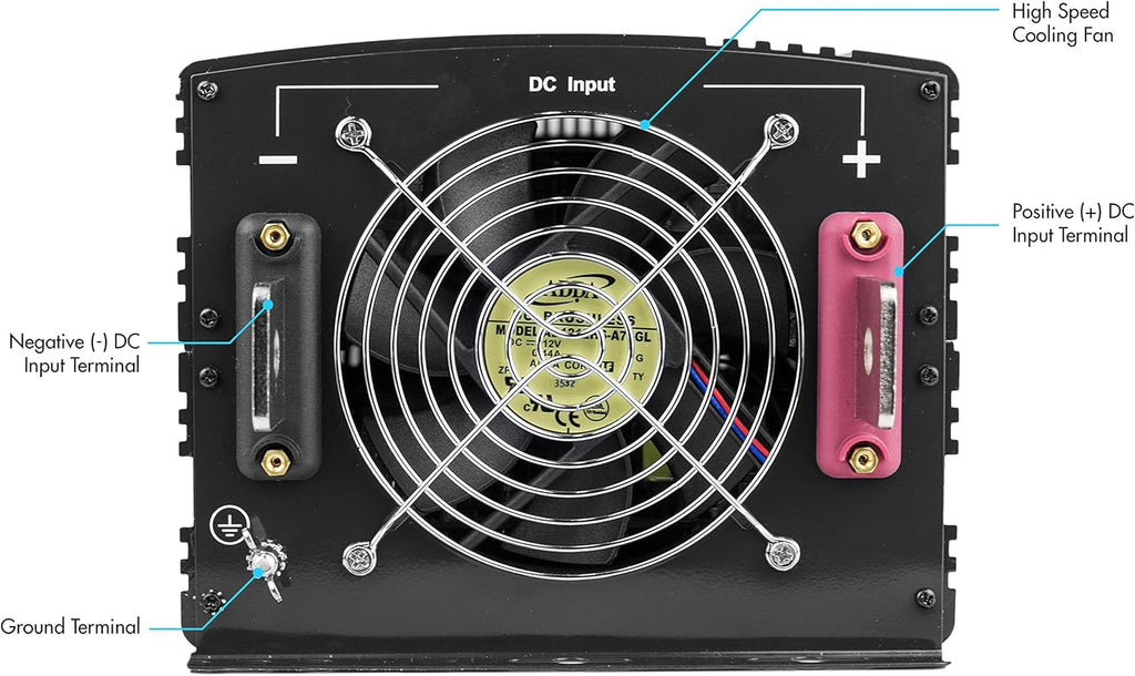 12V 10000 Watt Power Inverter with Remote Control, 20000 Watt Surge Peak D50473