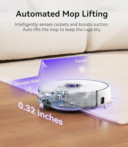 Robot Vacuum and Mop, 7800Pa Suction, LiDAR Navigation H3707