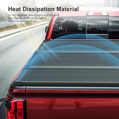 6.4ft Hard Tri-Fold Truck Bed Tonneau Cover A14650