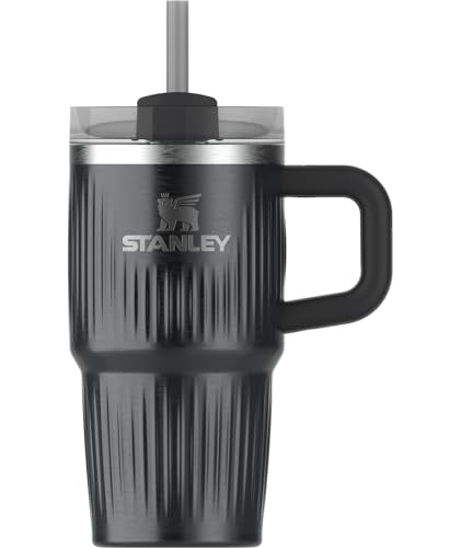 30 oz Insulated Stainless Steel Tumbler with Handle and Straw F916683