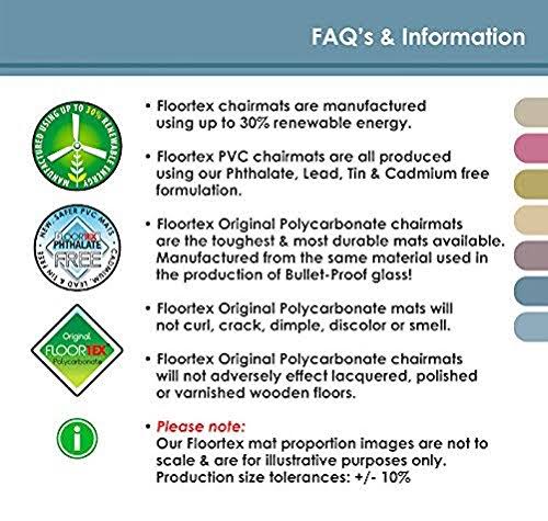 Clear Rectangular Polymer Chairmat for Carpets Up to 3/8 inch Thick, 48 inch x 60 inch M568697