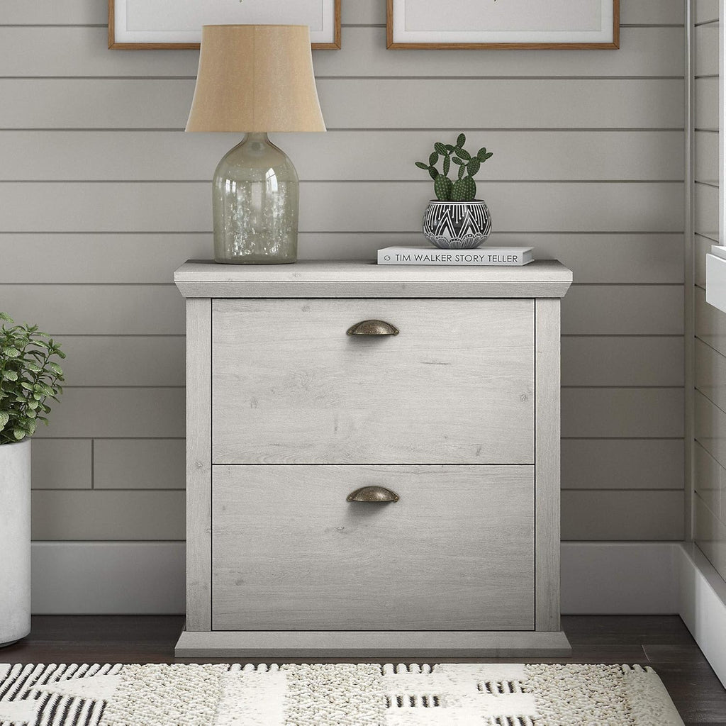 White Oak 2 Drawer Lateral File Cabinet B203