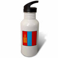 Mongolia Flag Button 21 oz Sports Water Bottle R210