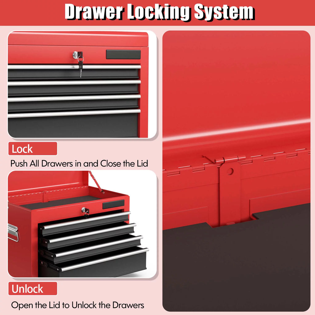 6 Drawer Rolling Tool Chest Storage Cabinet G19302