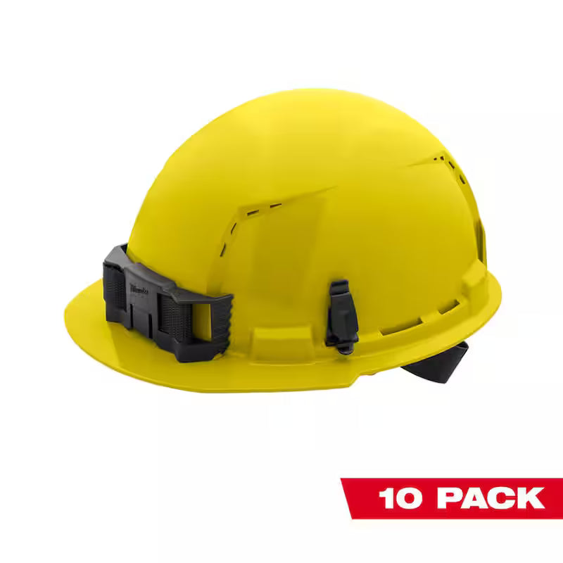 Yellow Type 1 Class C Vented Hard Hat 10-Pack W421120