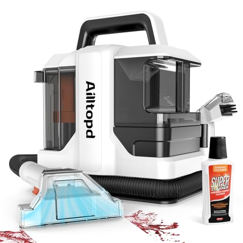 Portable Carpet & Upholstery Spot Cleaner Machine with Brushhead and Solution Z1436