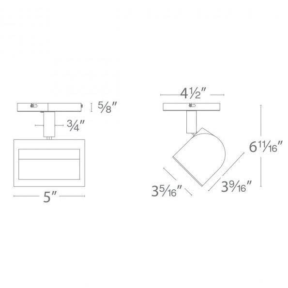 Wall Wash LED Monopoint Z123