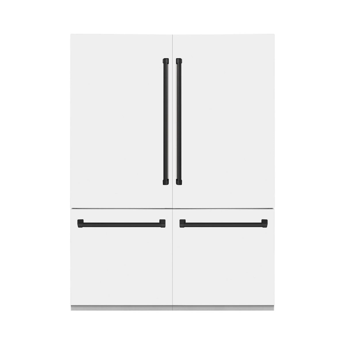 60 In. Built-In Refrigerator with Internal Water and Ice Dispenser in White Matte Y7600