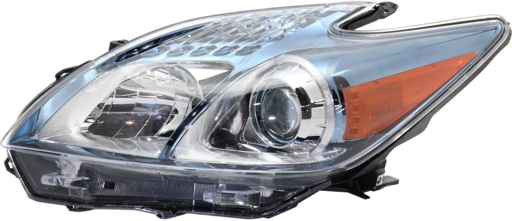 Headlight Assembly Unit Pair for Toyota Prius Plug-in 2012 2013 2014 R74550