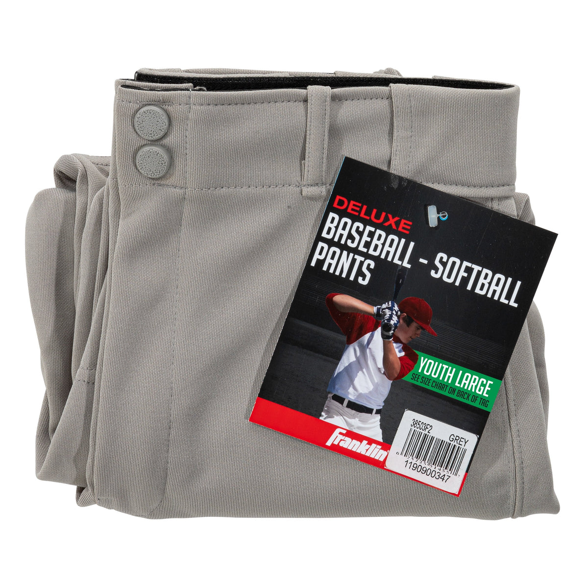 Youth Baseball Pants Gray Large B60439