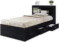 Twin Size Captain Storage Bed in White U489