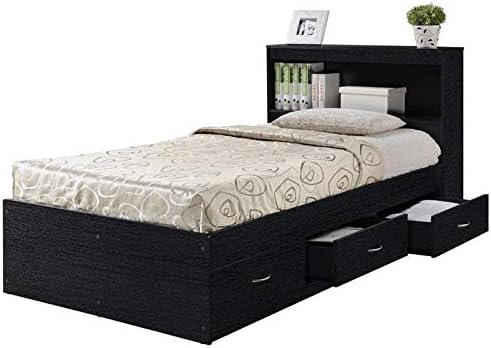 Twin Size Captain Storage Bed in White U489