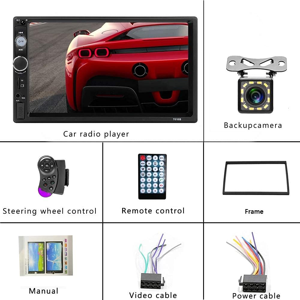 7 MP5 Player Car Stereo with Bluetooth Backup Camera D790383
