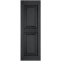Black Raised Panel Shutters Pair Q6332