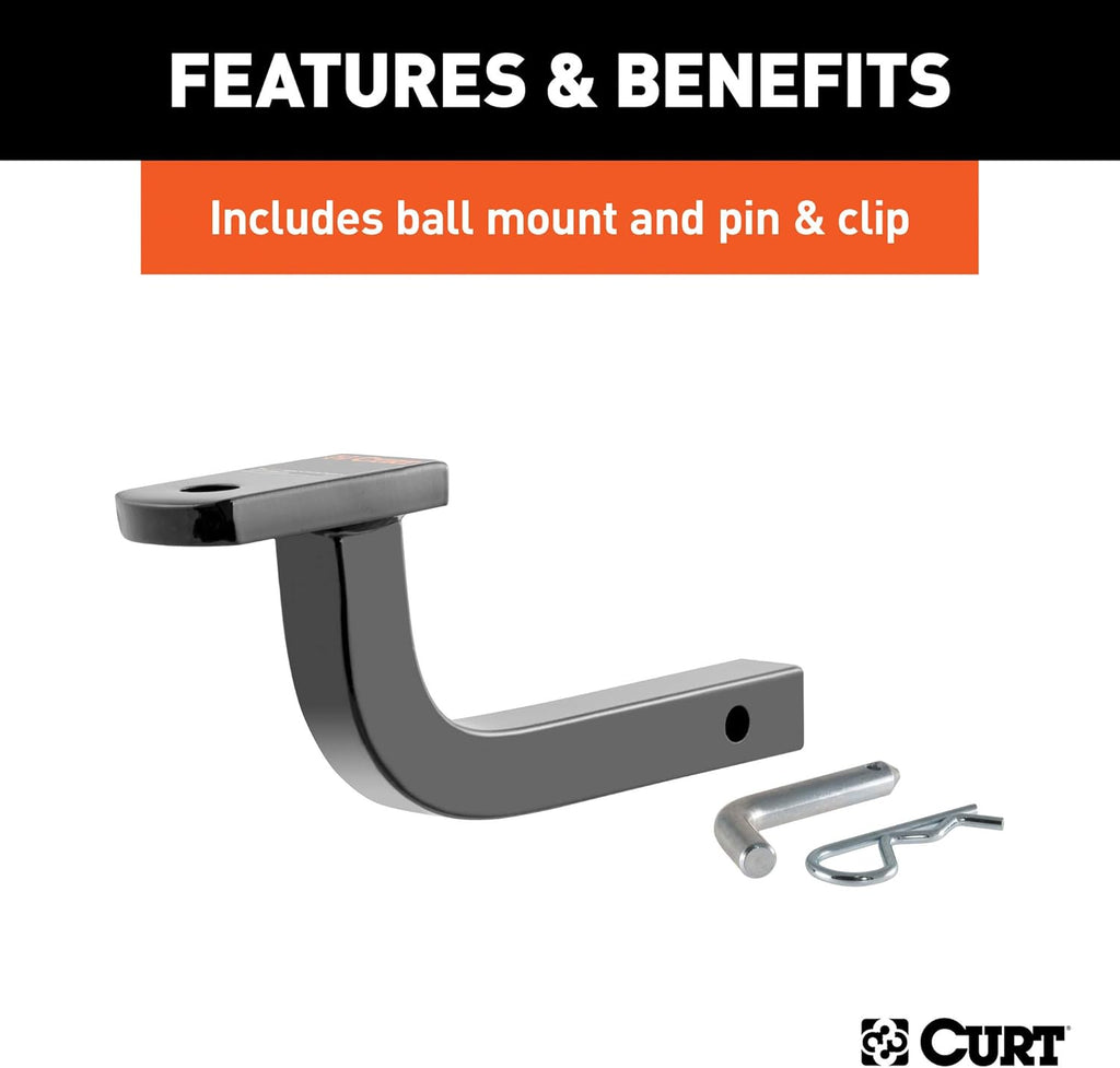 Class 1 Trailer Hitch with Ball Mount, 1-1/4-In Receiver H603392