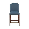 Blue Faux Leather Counter Stool F780074
