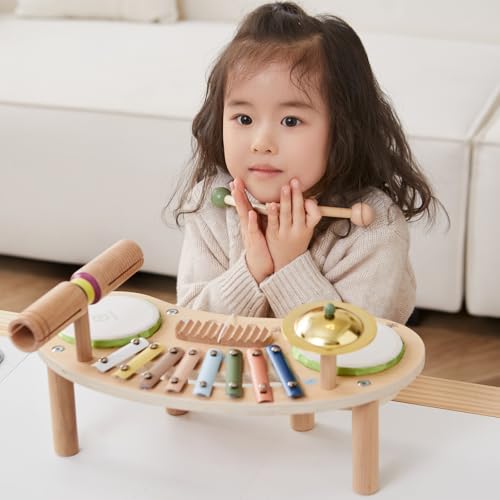 7 in 1 Kids Wooden Xylophone Drum Set P725
