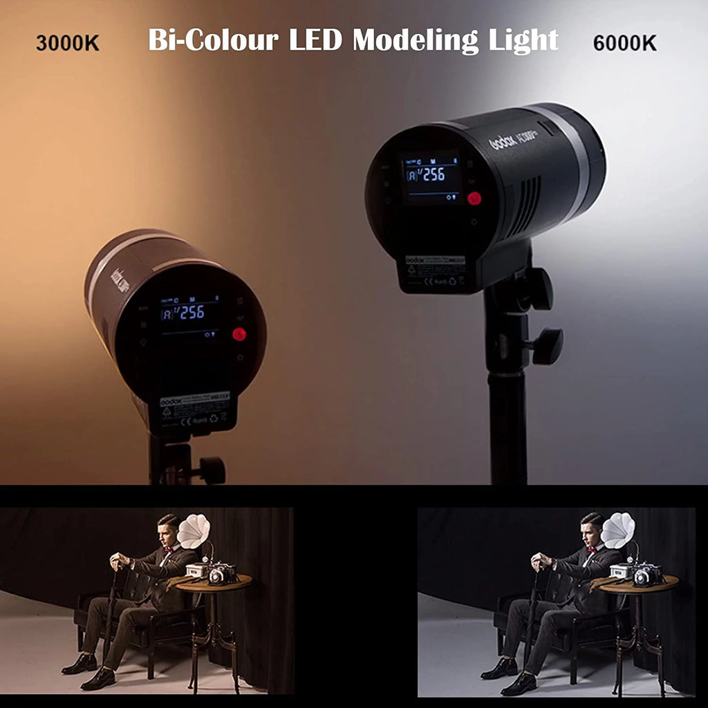 300W TTL Outdoor Flash with Bi-Color Modeling LED G650822