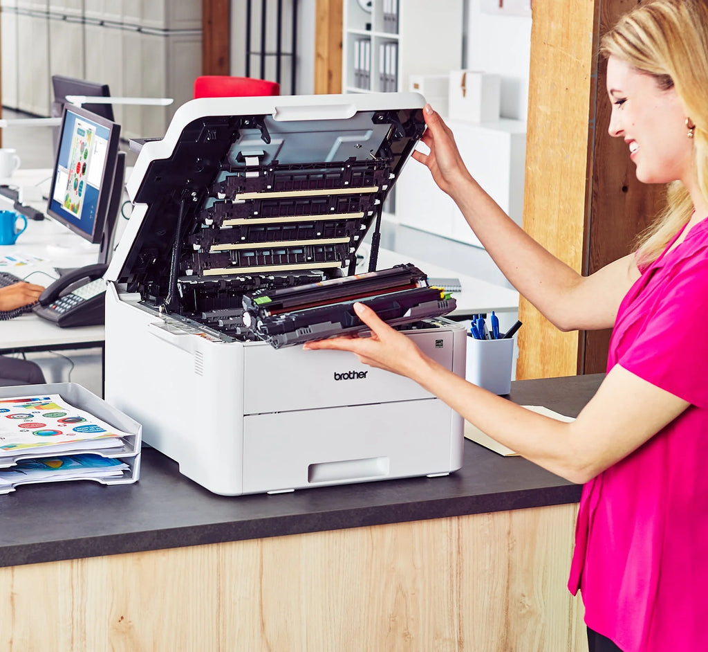 Compact Digital Color Printer with Wireless and Duplex Printing S7359