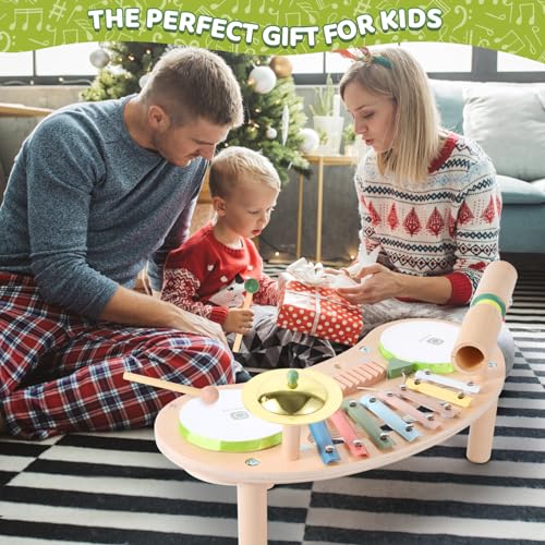 7 in 1 Kids Wooden Xylophone Drum Set P725