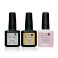 Gel Nail Polish Base Top and Grapefruit Sparkle 0.25 oz M545