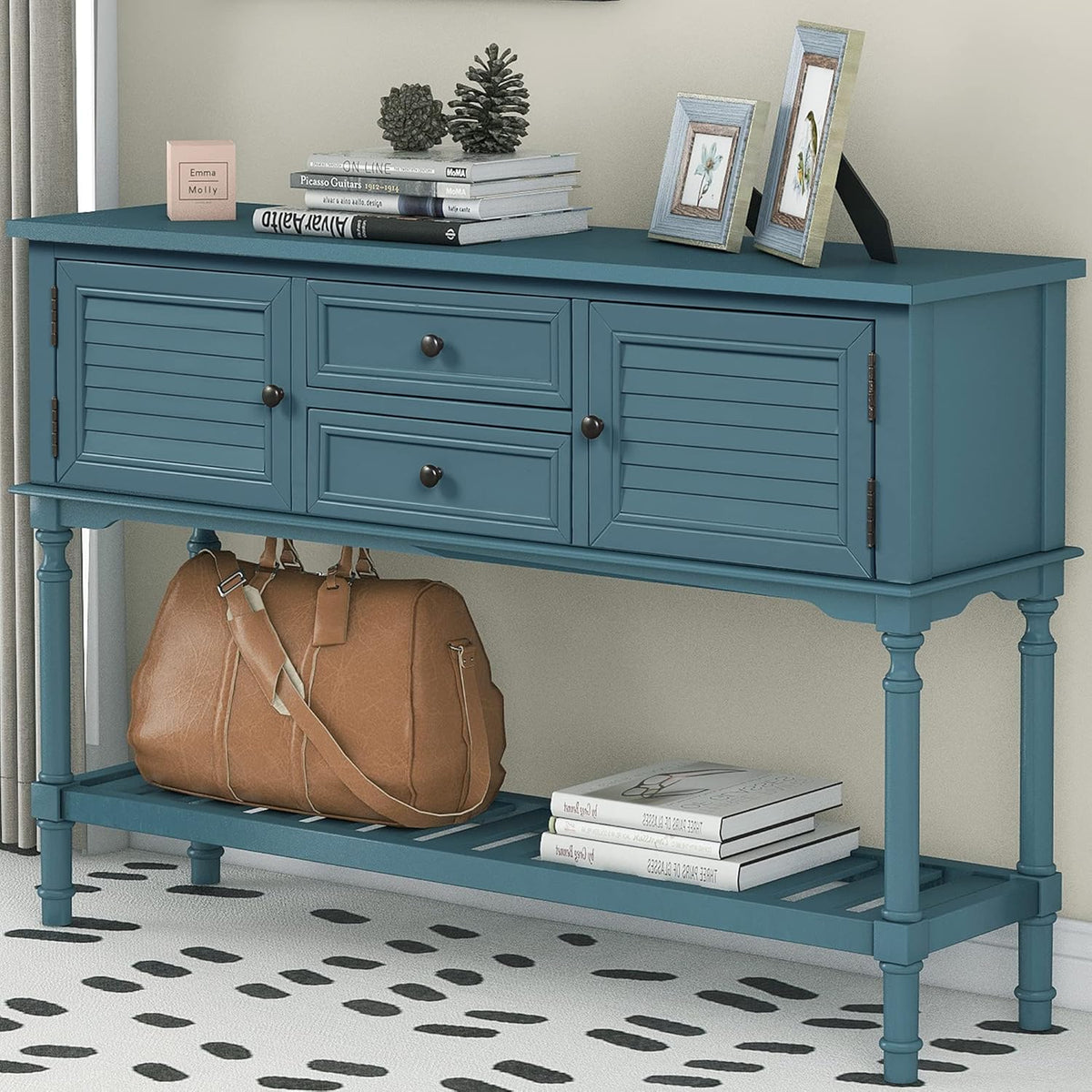 47'' Console Table with 2 Drawers, 2 Cabinets and 1 Shelf A1349