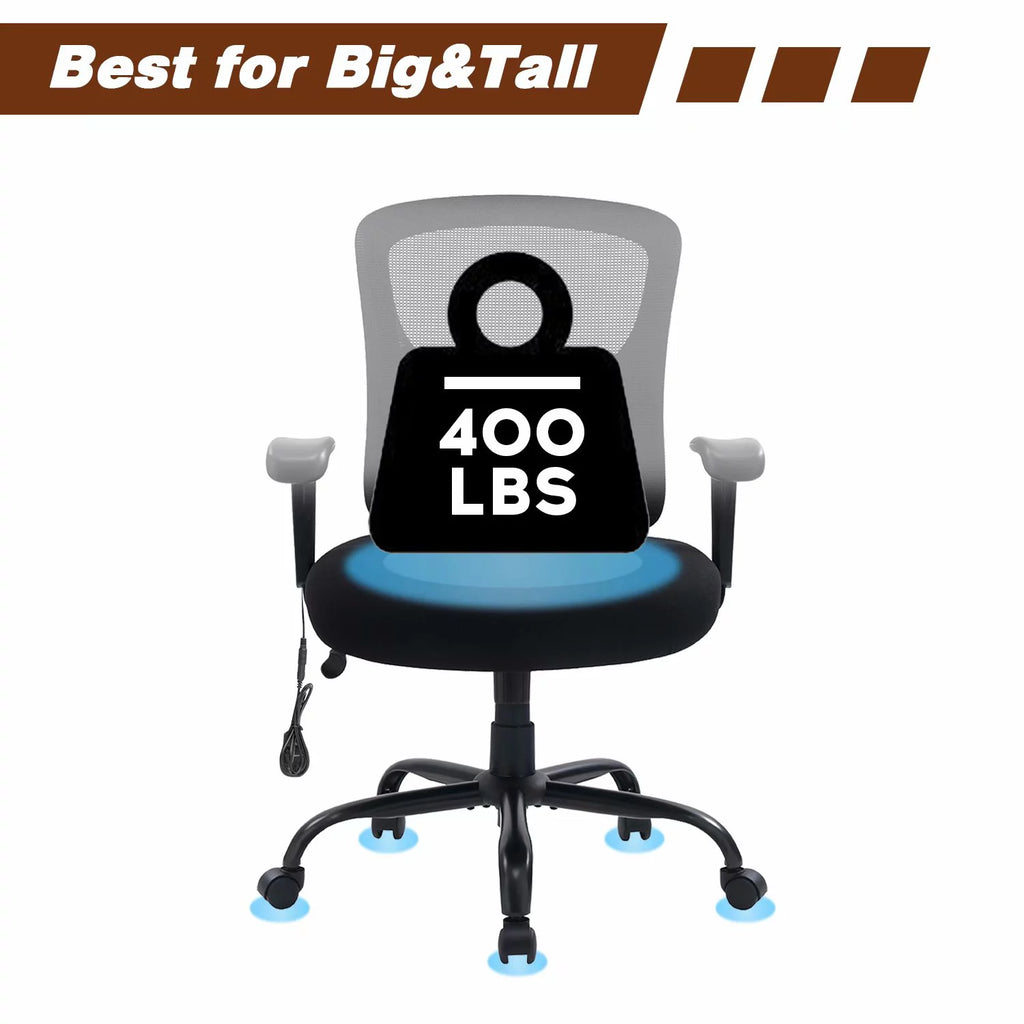 Big & Tall Ergonomic Mesh Office Chair with Lumbar Support M50233