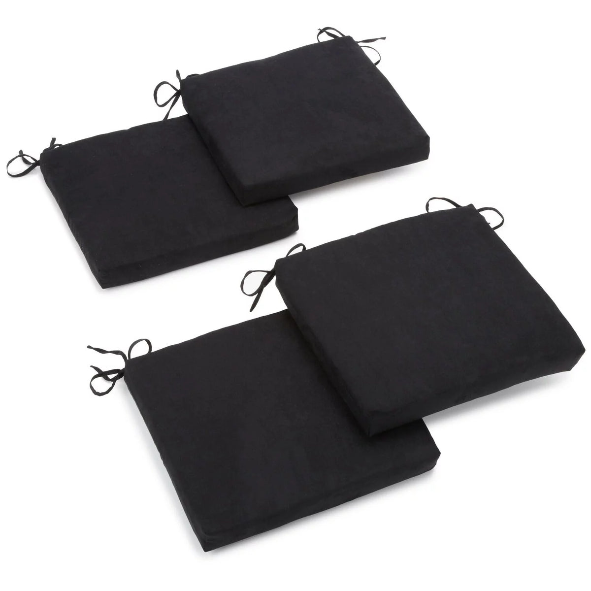 Sage Green Microsuede Chair Cushions Set of 4 B725